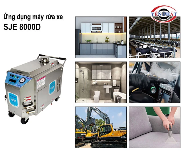 Ứng dụng của máy rửa xe SJE 8000D