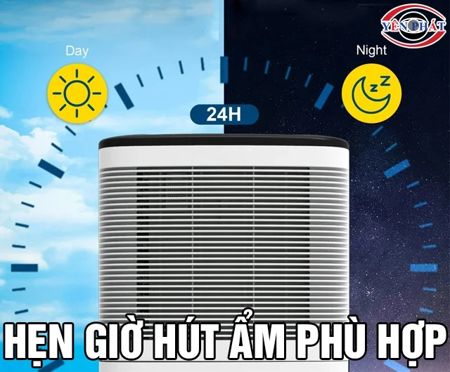 Cách sử dụng máy hút ẩm hẹn giờ