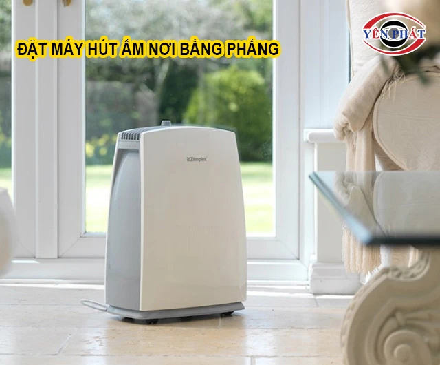 đặt máy nơi bằng phẳng