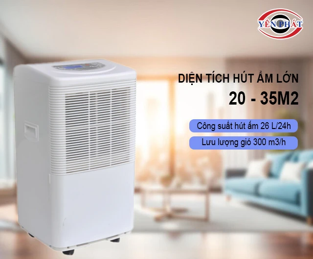 diện tích hút ẩm của Kumisai KMS-26LD