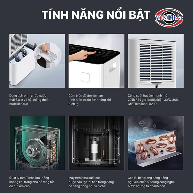 tính năng của Máy hút ẩm Roler RD-1115 20l