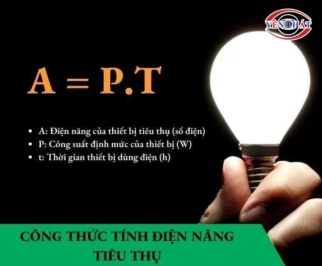 công thức tính lượng điện năng tiêu thụ
