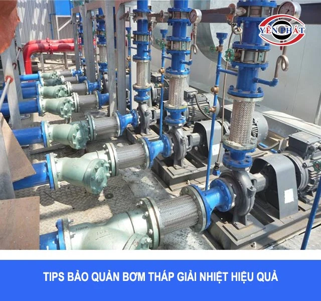 Tips bảo quản bơm tháp giải nhiệt