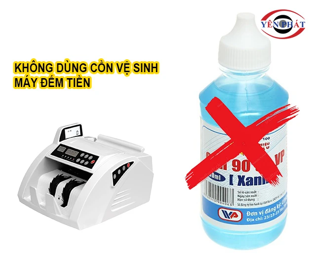 không dùng cồn để làm sạch 