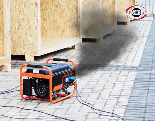 máy phát điện bốc khói