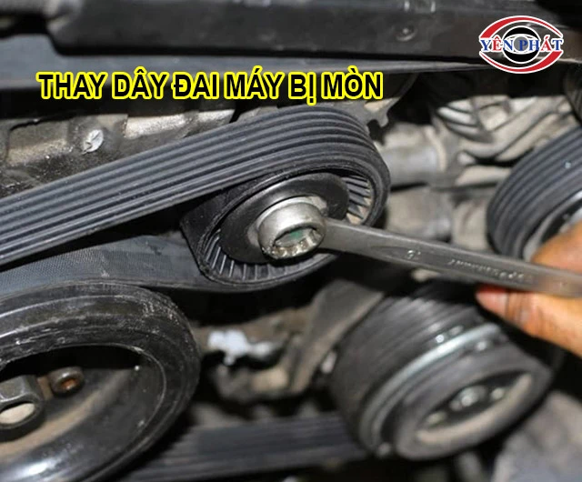 thay dâu đai của máy phát điện