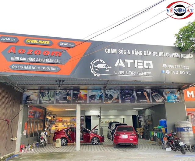 Tiệm rửa xe ở Hà Tĩnh