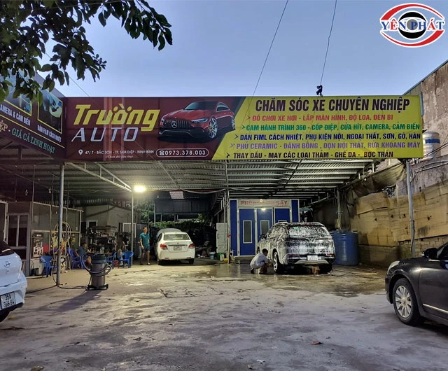 Quán rửa xe ở Ninh Bình