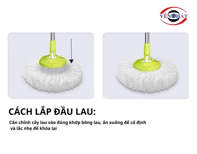 Lắp bông lau dạng tròn
