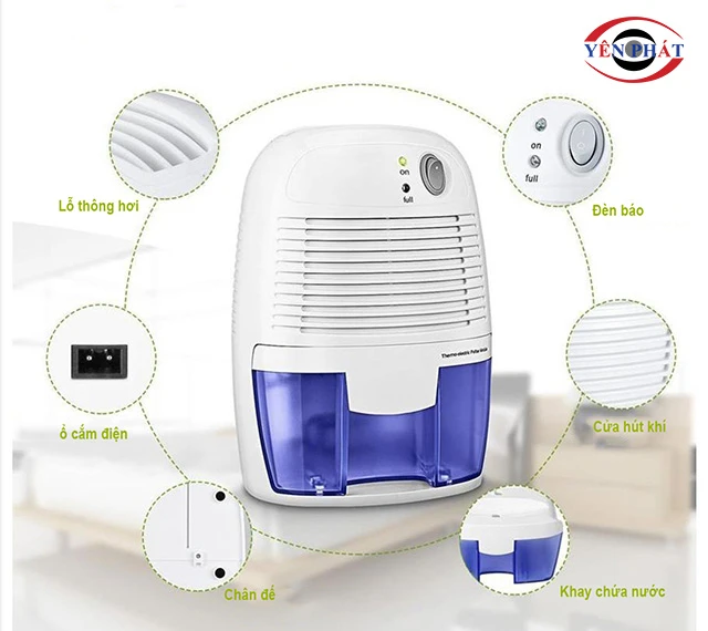 cấu tạo của Máy xử lý ẩm mini Felix FD-250