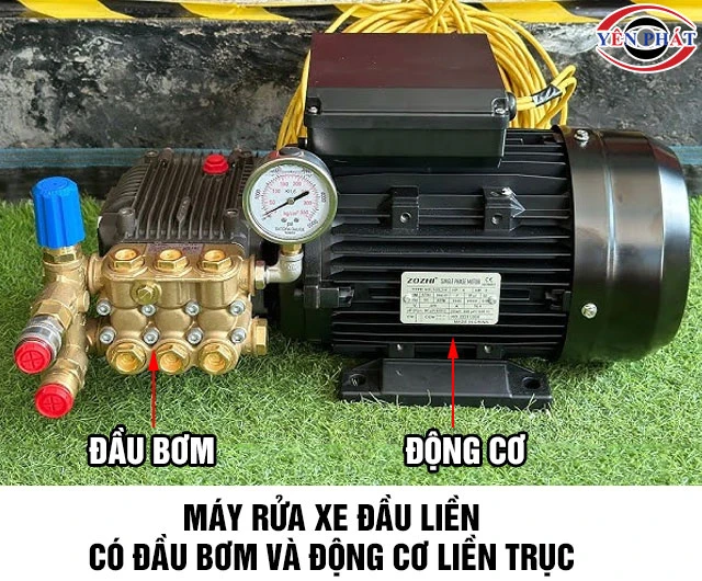 máy rửa xe đầu liền là gì