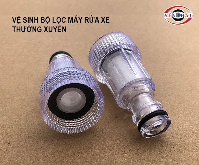 vệ sinh bộ lọc máy thường xuyên