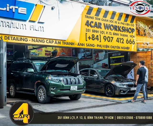 Tiệm rửa xe Bình Thạnh