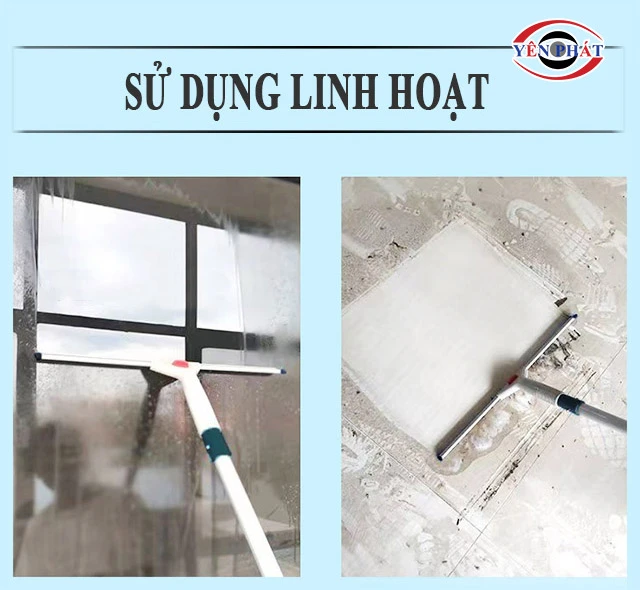 Bộ tay gạt kính nhựa trắng sử dụng linh hoạt