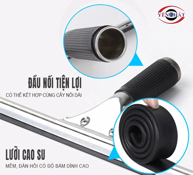 lưỡi cao su và tay cầm