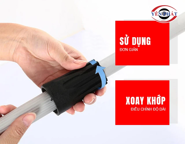 Cây lau kính nối dài 8.0m, 3 khớp vặn dễ sử dụng