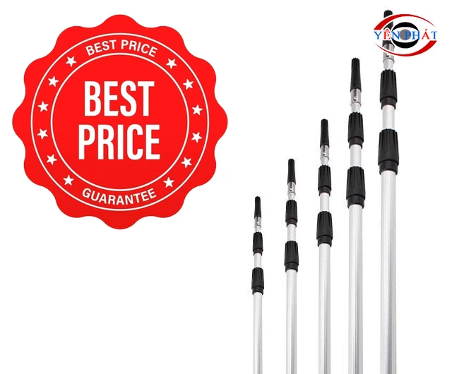Giá cây nối dài lau chùi kính 3.6m, 2 khớp vặn siêu rẻ