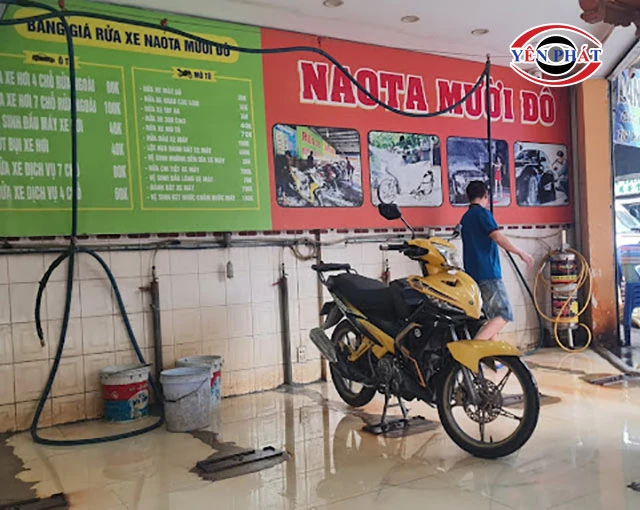 Rửa xe máy - ô tô Naota Mười Đô