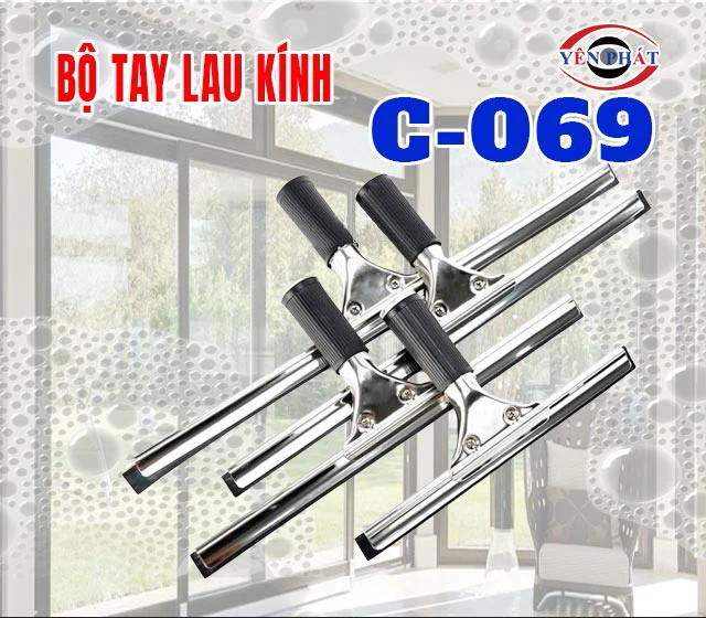 Bộ tay lau kính C-069