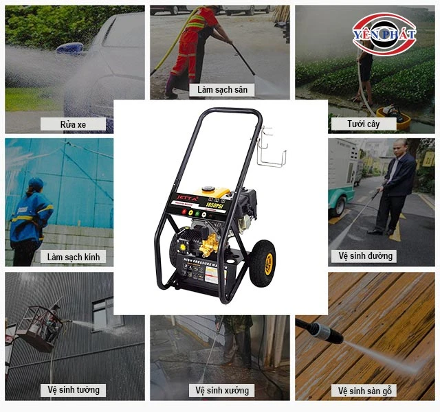 ứng dụng của máy rửa xe Jetta JET-2500GFA 6.5HP