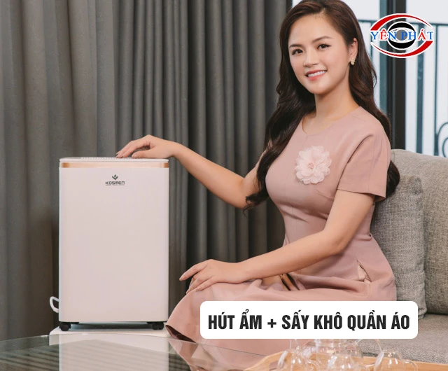 Hút ẩm kiêm sấy khô quần áo
