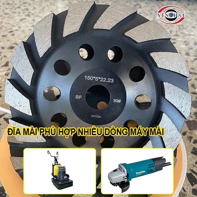 tương thích nhiều loại máy mài