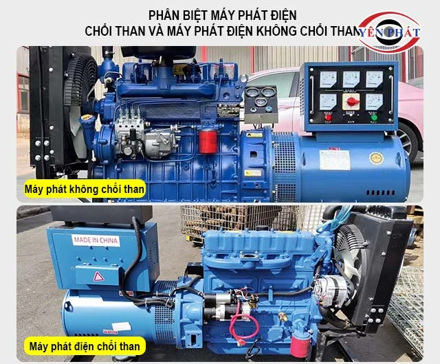 Phân biệt máy phát điện chổi than và máy phát điện không chổi than