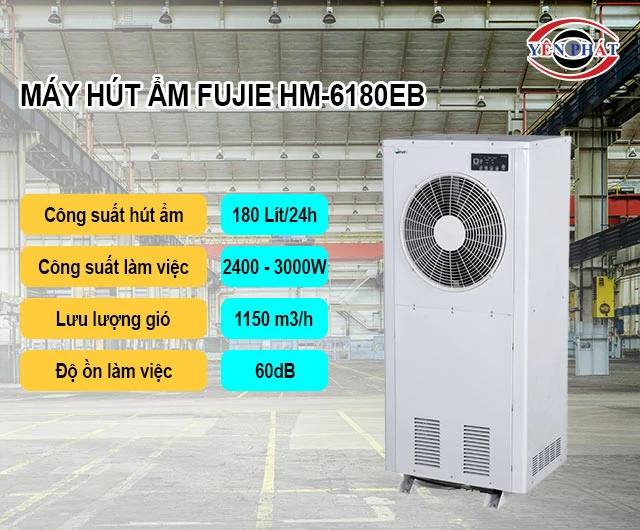 công suất của máy hút ẩm FujiE HM-6180EB