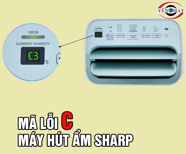 Mã lỗi máy hút ẩm Sharp C