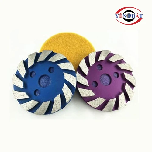 Đĩa mài bê tông SF03 12 lưỡi có miếng dán