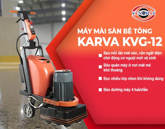 tips bảo quản máy mài sàn bê tông Karva KVG-12