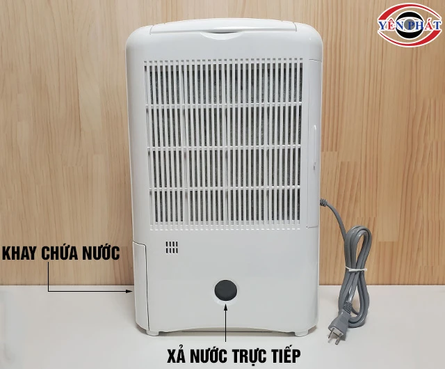 2 cửa xả nước máy hút ẩm Edison ED-7R