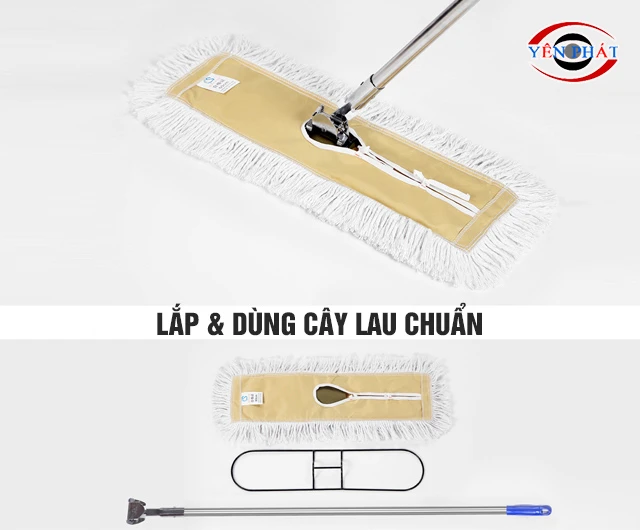Lắp và dùng cây lau chuẩn