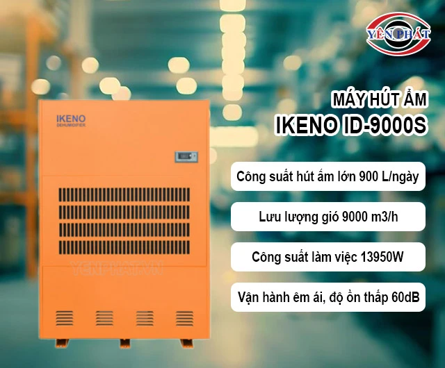 công suất hút ẩm của Ikeno ID-9000S