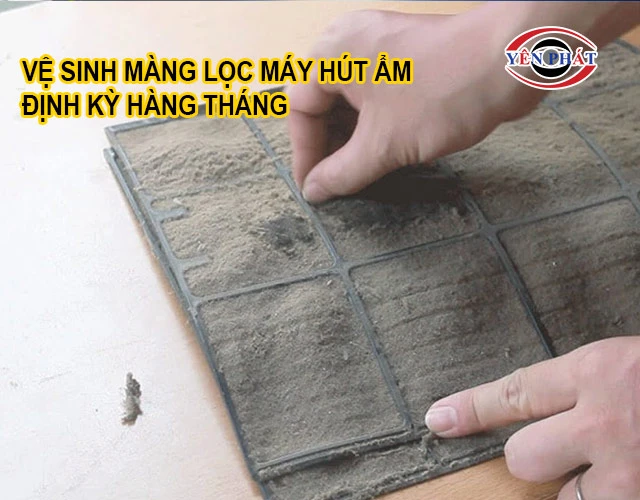 vệ sinh mang lọc định kỳ