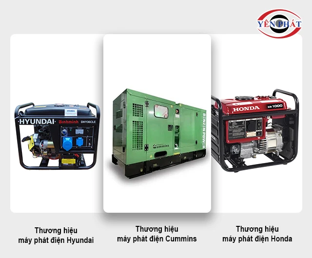 các thương hiệu máy phát điện dự phòng