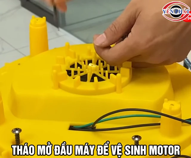 vệ sinh motor máy hút bụi 1000W
