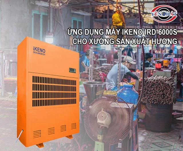 ứng dụng máy IKENO IRD-6000S tại xưởng làm hương