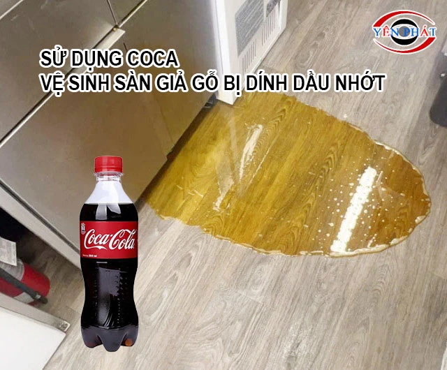 Tẩy sơn, dầu nhớt bằng coca