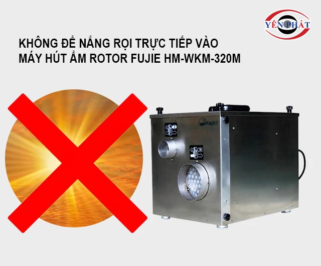 Không để nắng rọi trực tiếp vào thân máy