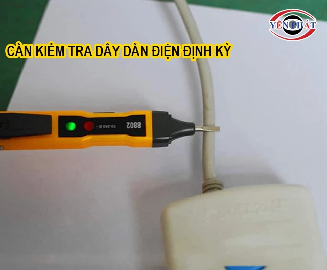 kiểm tra dây dẫn điện định kỳ