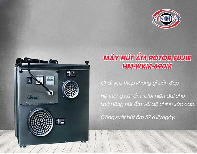 Máy Hút Ẩm Rotor FujiE HM-WKM-690M hút ẩm tốt
