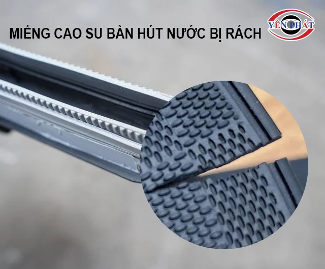 Miếng cao su bị rách