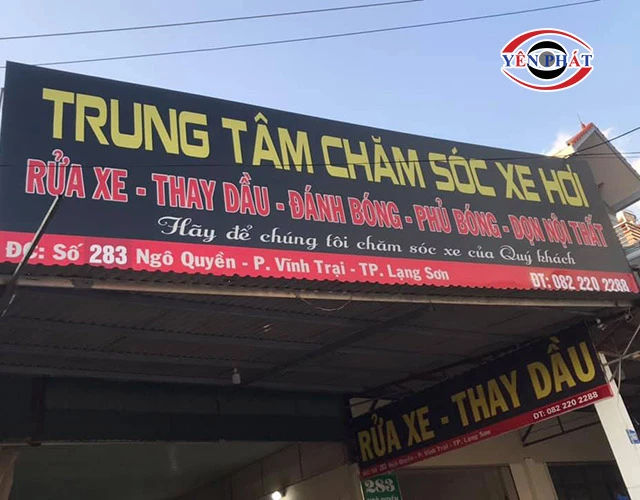 Rửa xe Hoàng Dương 