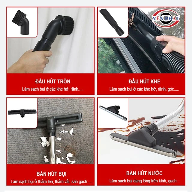 các đầu hút của Máy hút bụi Chao Bao BF584A-3