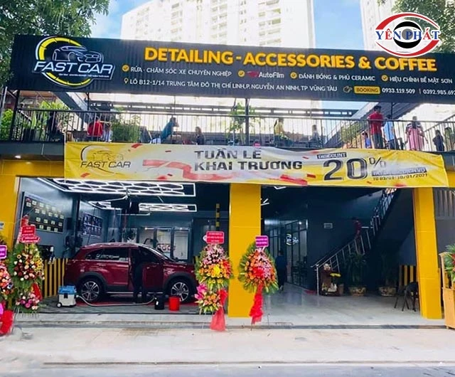 Mặt bằng cho tiệm rửa xe