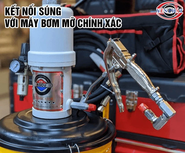 kết nối súng bơm mỡ Kocu HCG-600