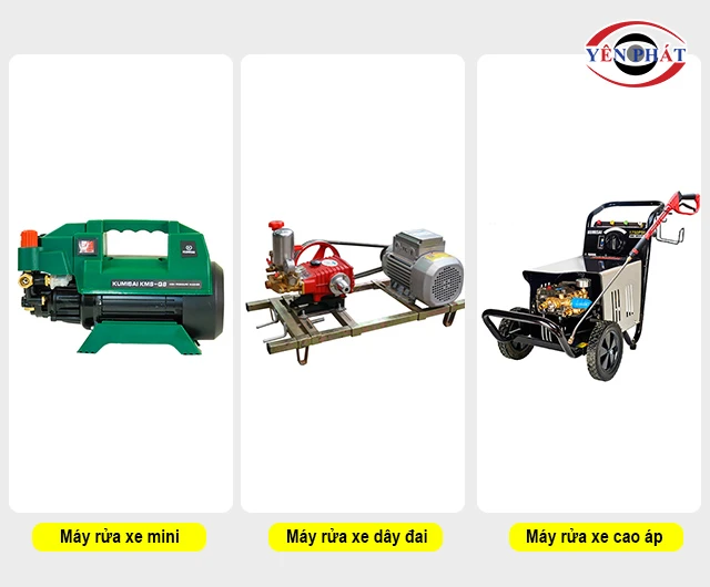 các dòng máy xịt rửa xe