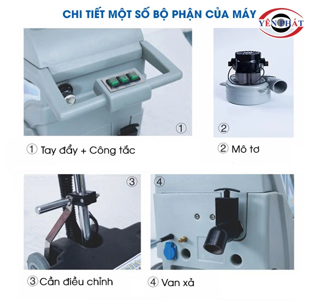 cấu tạo của máy giặt thảm Supper Clean DTJ1A