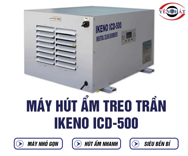 Ưu điểm máy hút ẩm treo trần IKENO ICD-500